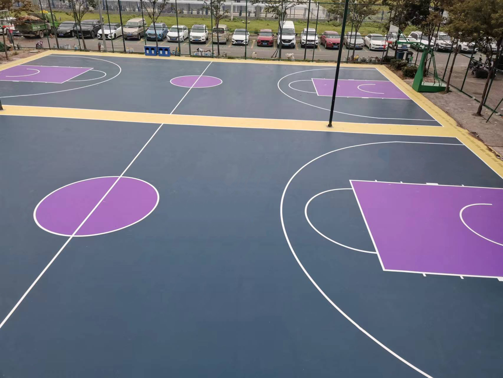 硅pu篮球场报价 硅pu篮球场报价